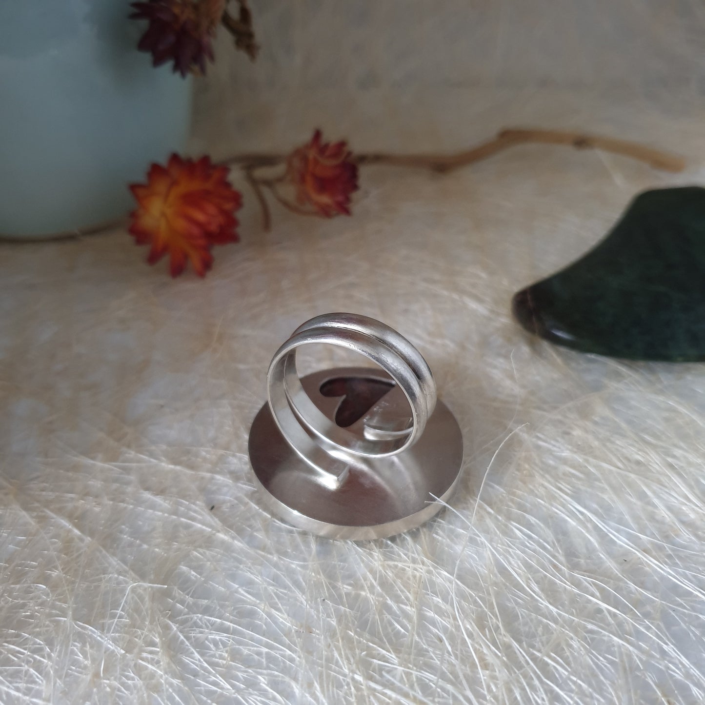 Rainbow Jasper Sterling Silver Ring