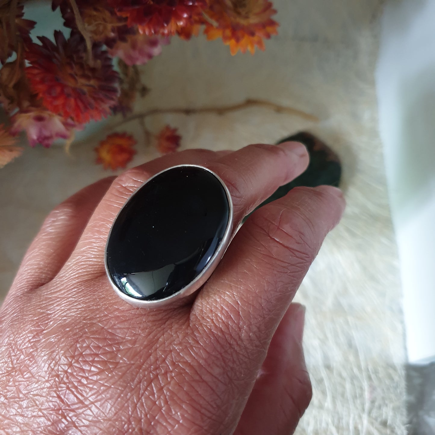 Black Onyx big ring